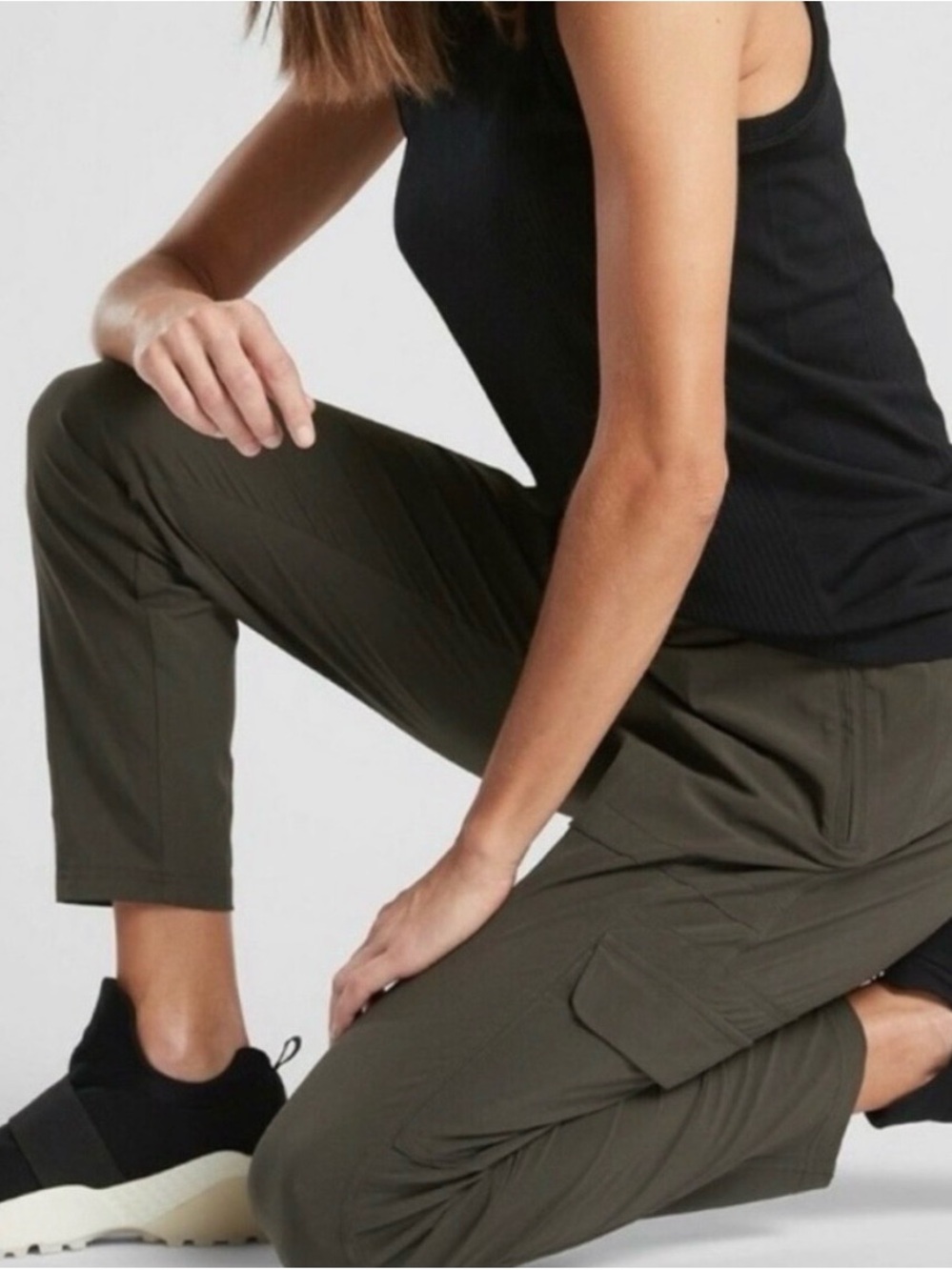 Athleta Chelsea Utility Jogger 14 Tall in army green - Picture 2 of 7